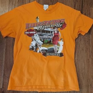Harley Davidson Louisville Kentucky Grapic T Shirt Size Large